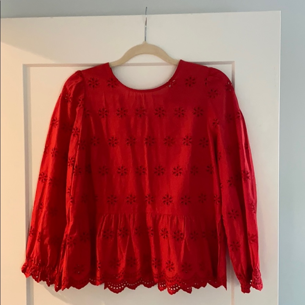 NWT madewell eyelet top